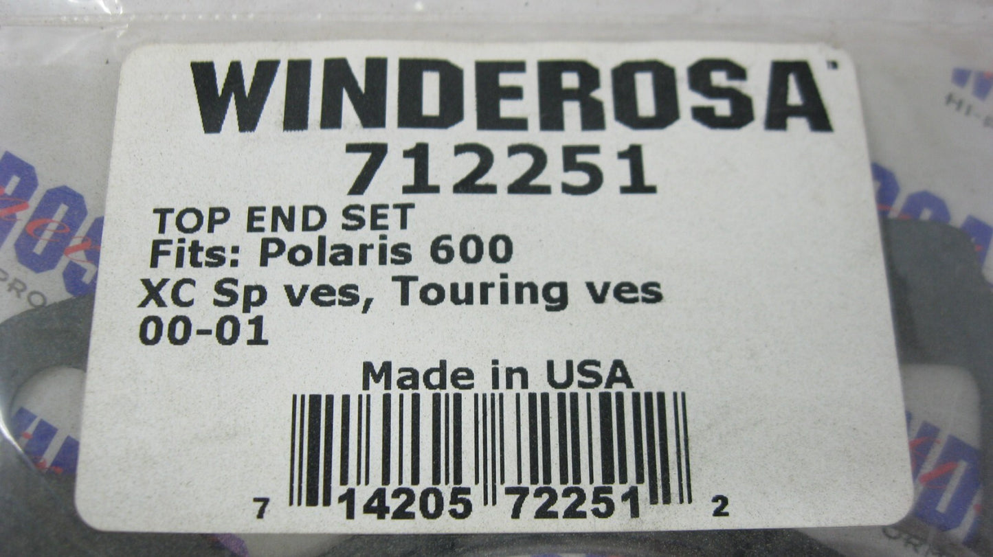 PARTIAL Top End Set of Winderosa Gaskets for Polaris 600 XC, SP, Ves 712251