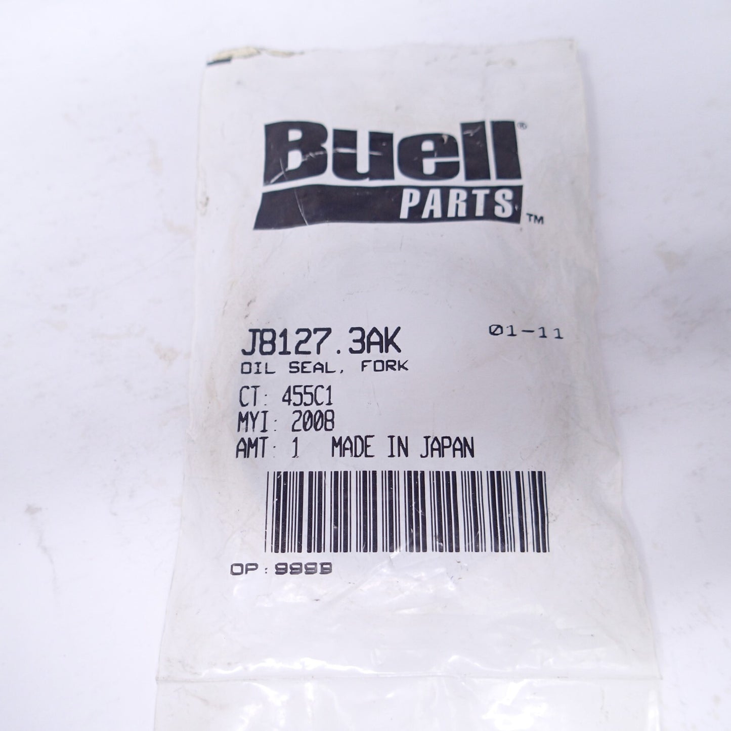 NOS OEM Buell Fork oil Seal JB127.3AK