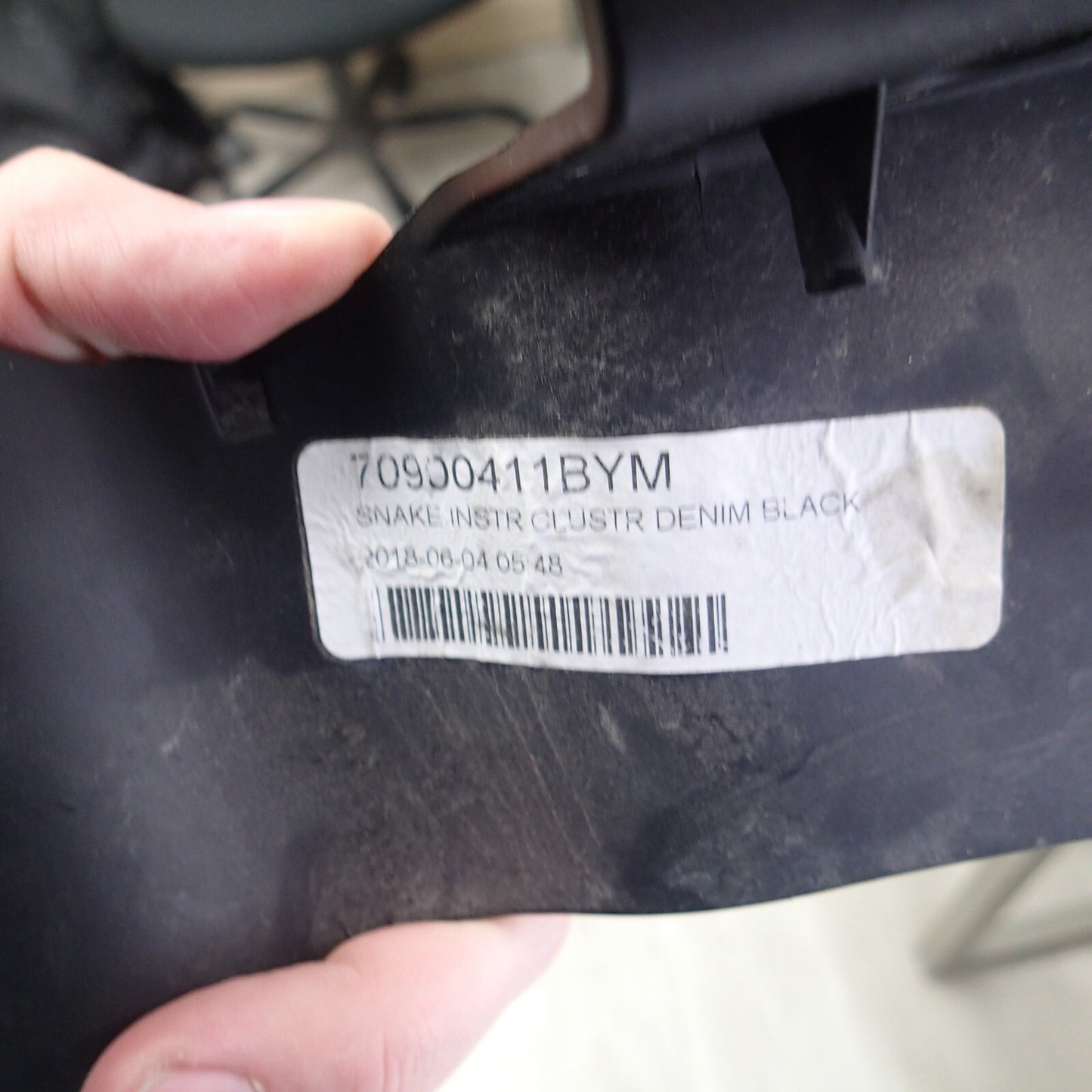 Black Matte Glide Speedometer Cluster Gauge Trim Panel Bezel 70900411BYM