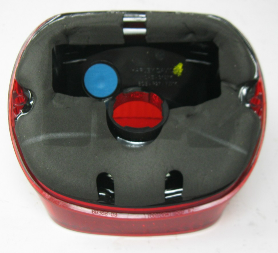 Harley-Davidson OEM Tail Light with Solid Red Lens (No Bulb or Socket) 68368-03
