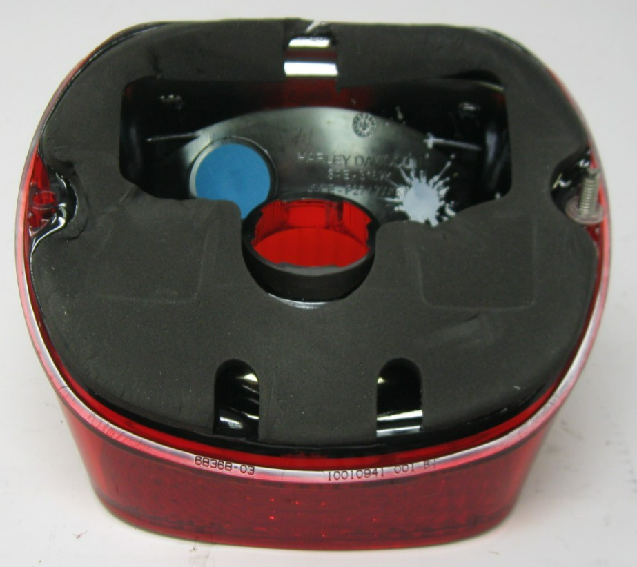 Harley-Davidson OEM Tail Light with Solid Red Lens (No Bulb or Socket) 68368-03