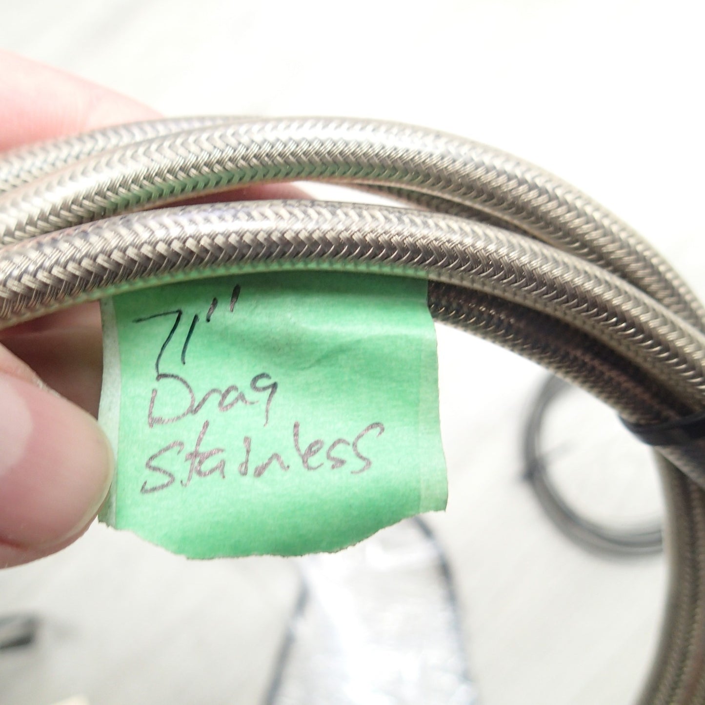 Drag stainless Universal Brake Line 71in For Harley-Davidson