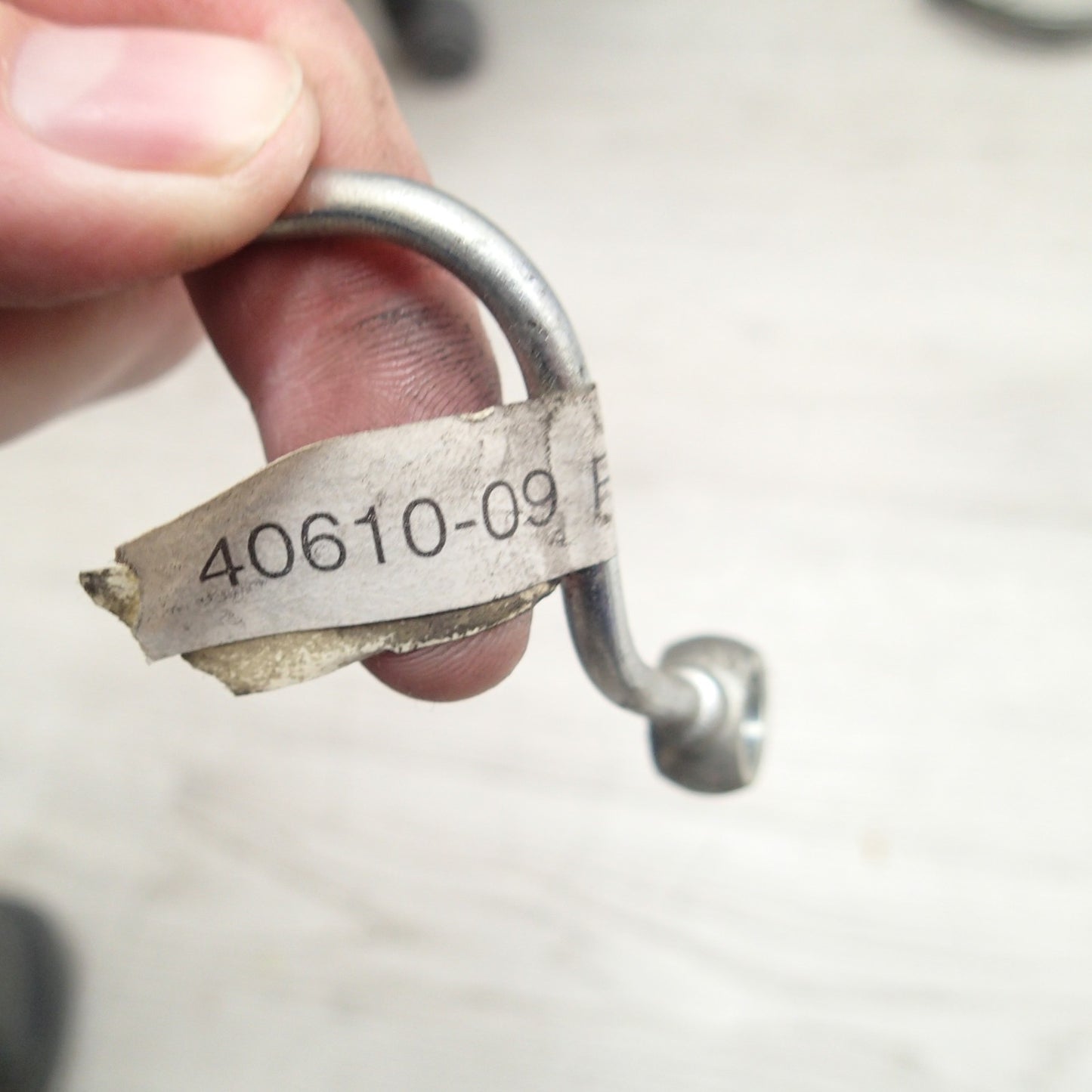 09 Harley Davidson FLHTC ELECTRA Rear Back Brake Line ABS To Caliper 40610-09