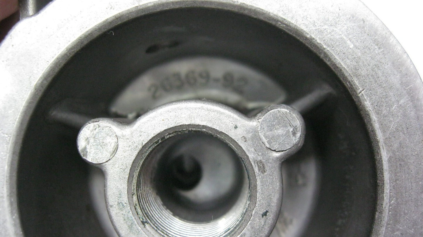 Harley 92-94 EVO Black Oil Filter Mount - No Nipple (Casting 26369-92) 26378-92