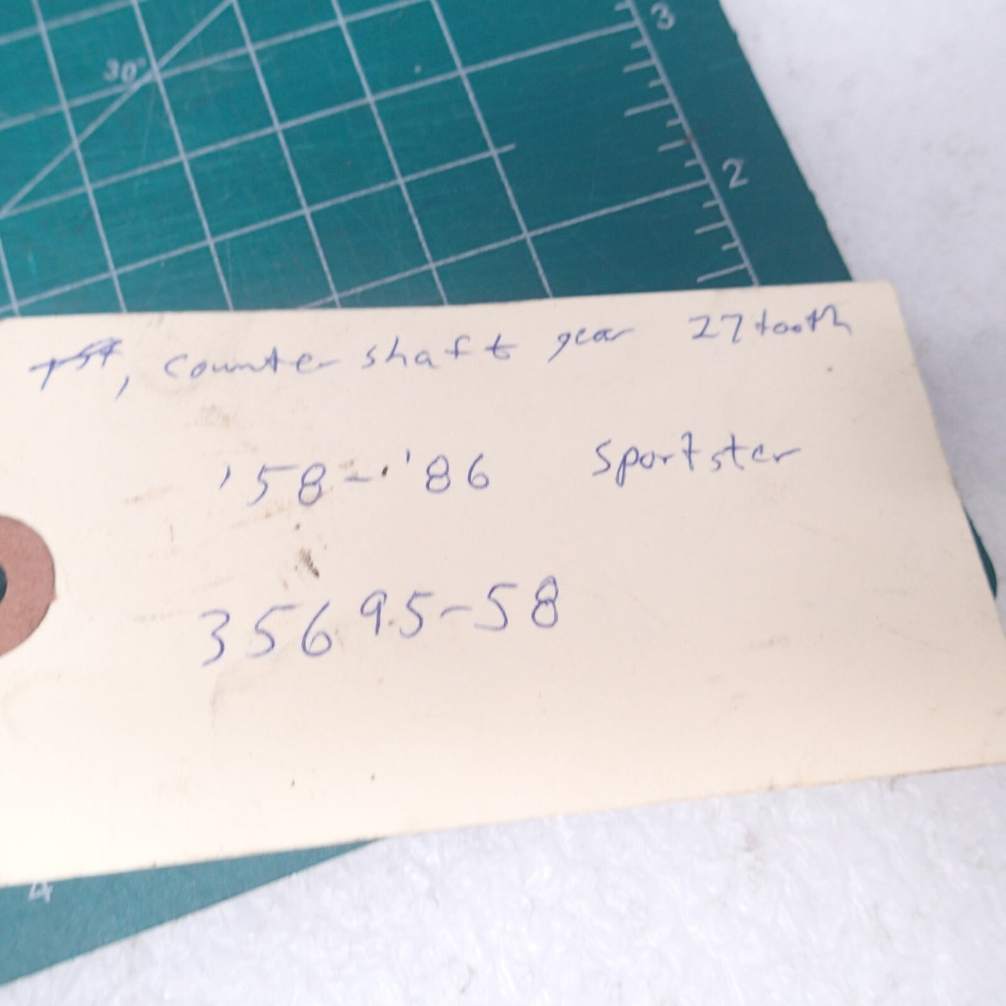 TRANSMISSION COUNTER SHAFT 27 TOOTH GEAR HARLEY SPORTSTER 1958-86 35695-58