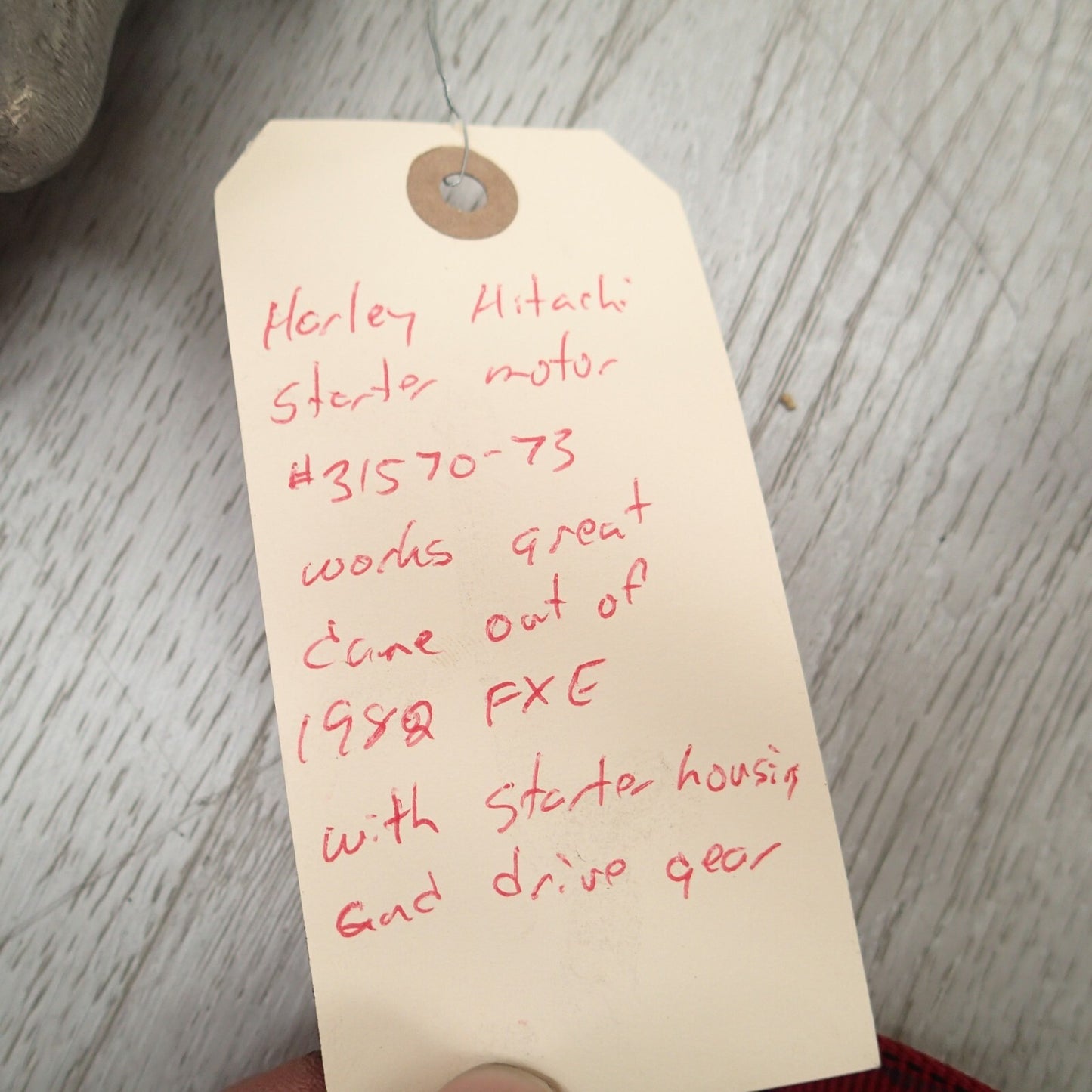 1986 to 1988 HARLEY DAVIDSON FXR & FLT STARTER MOTOR & MOUNT 31572-86 & 31570-73