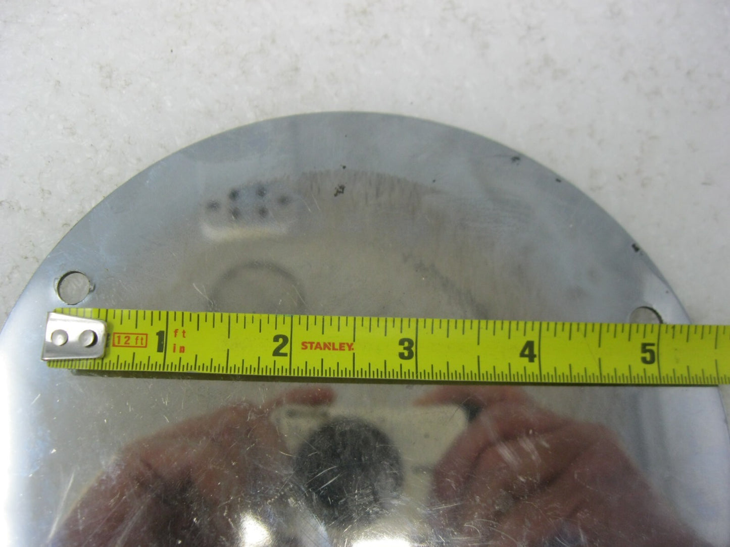 6.5" 3-Hole Chrome Derby PLATE for Big Twin Harley-Davidson