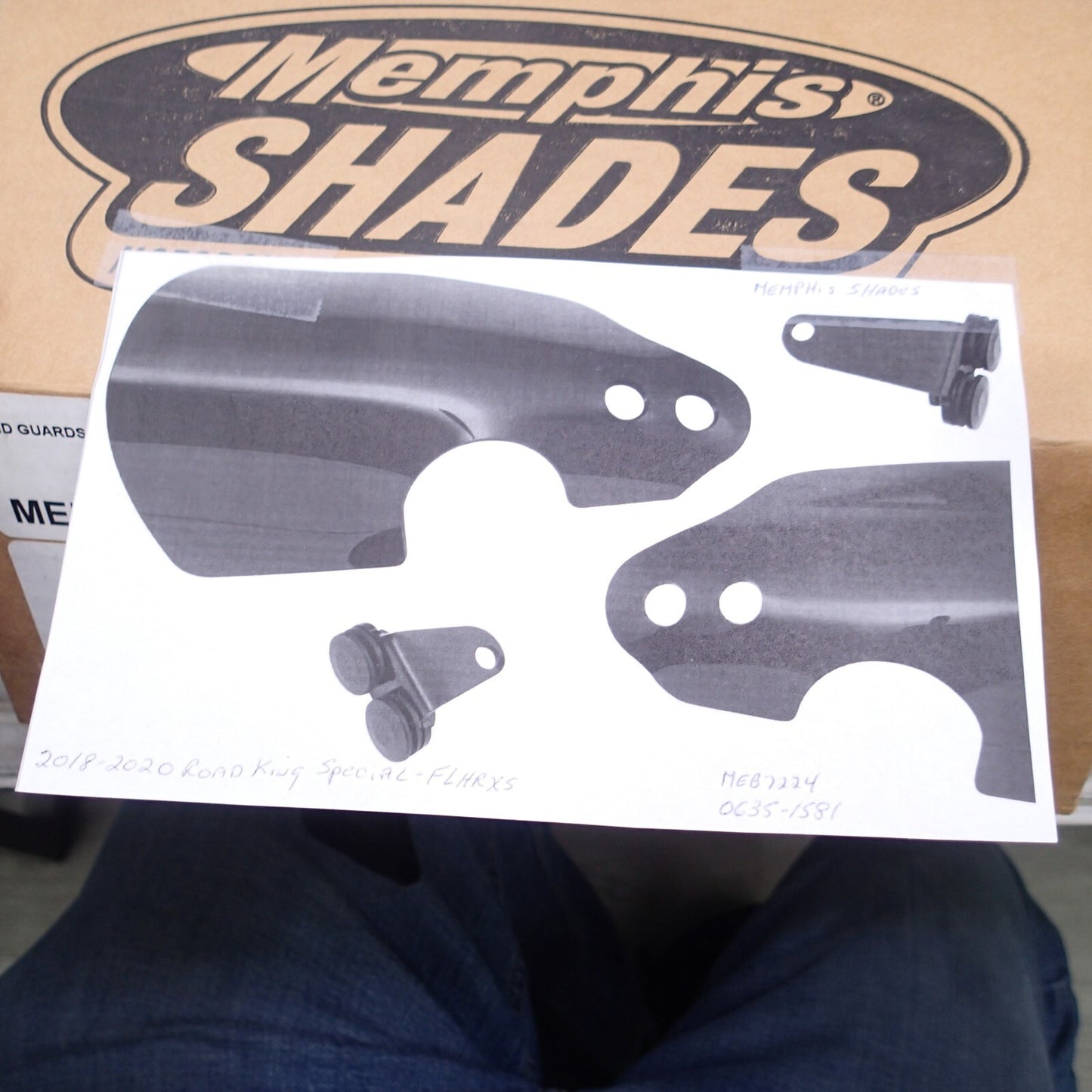 Memphis Shades Black Handguards for FLHRS/XS MEB7224