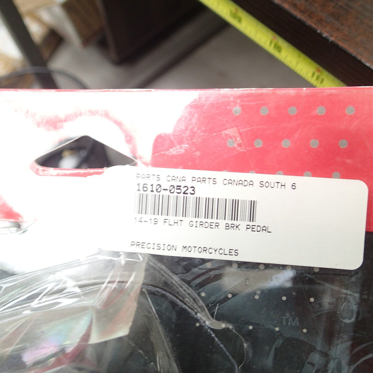 KURYAKYN 14-19 FLHT Black GIRDER BRK PEDAL W LOWERS 1610-0523