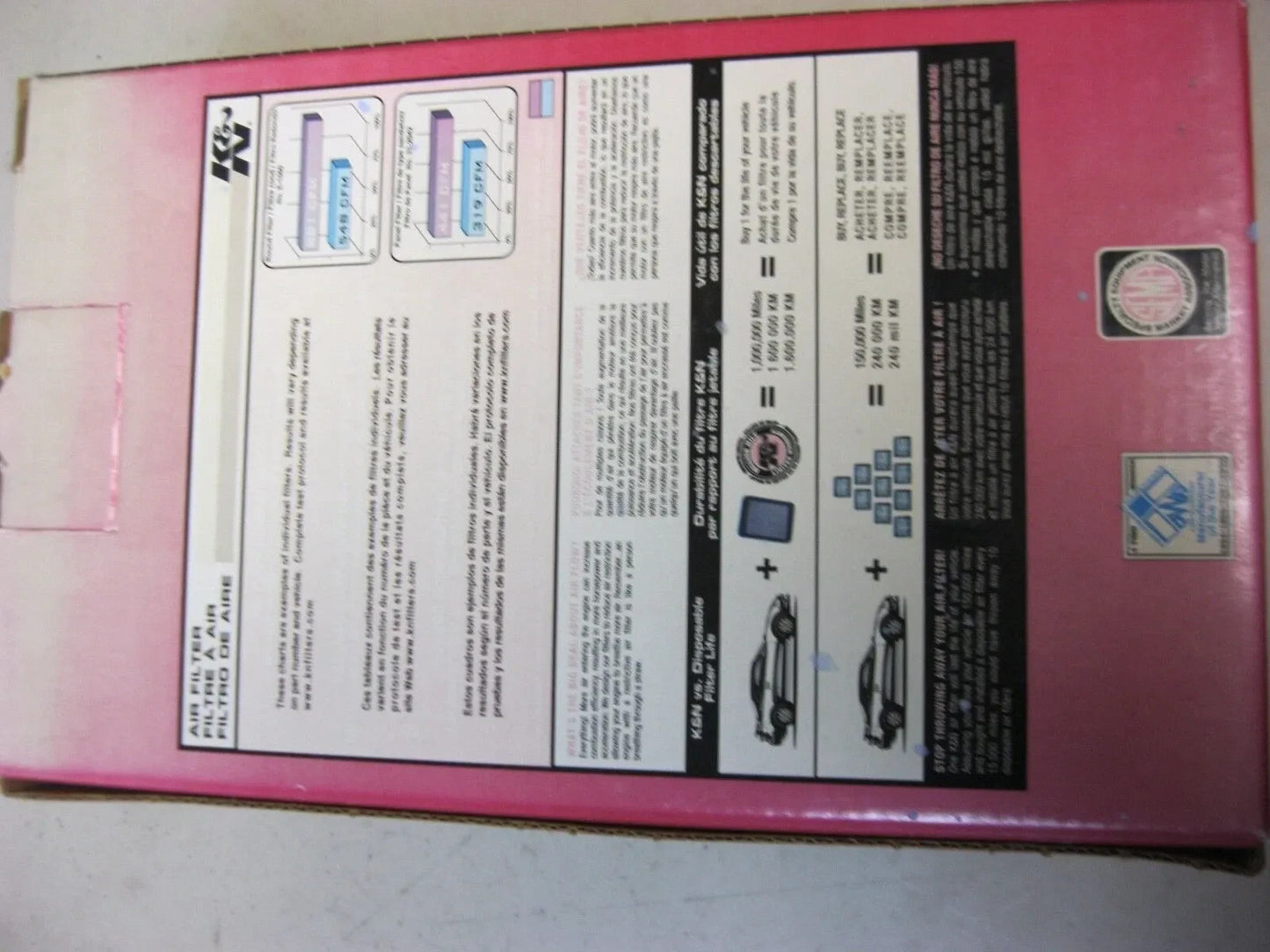 K&N HIGH-FLOW WASHABLE REPLACEMENT AIR FILTER FOR BT W/ FUEL INJECTION HD-1395