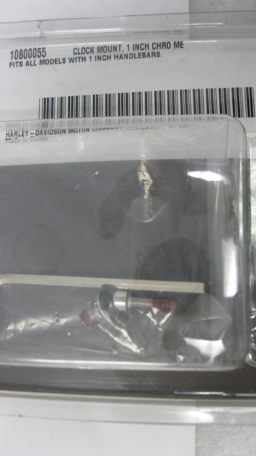 Harley-Davidson Handlebar Mount Clamp 1.0" - Chrome - New - 10800055