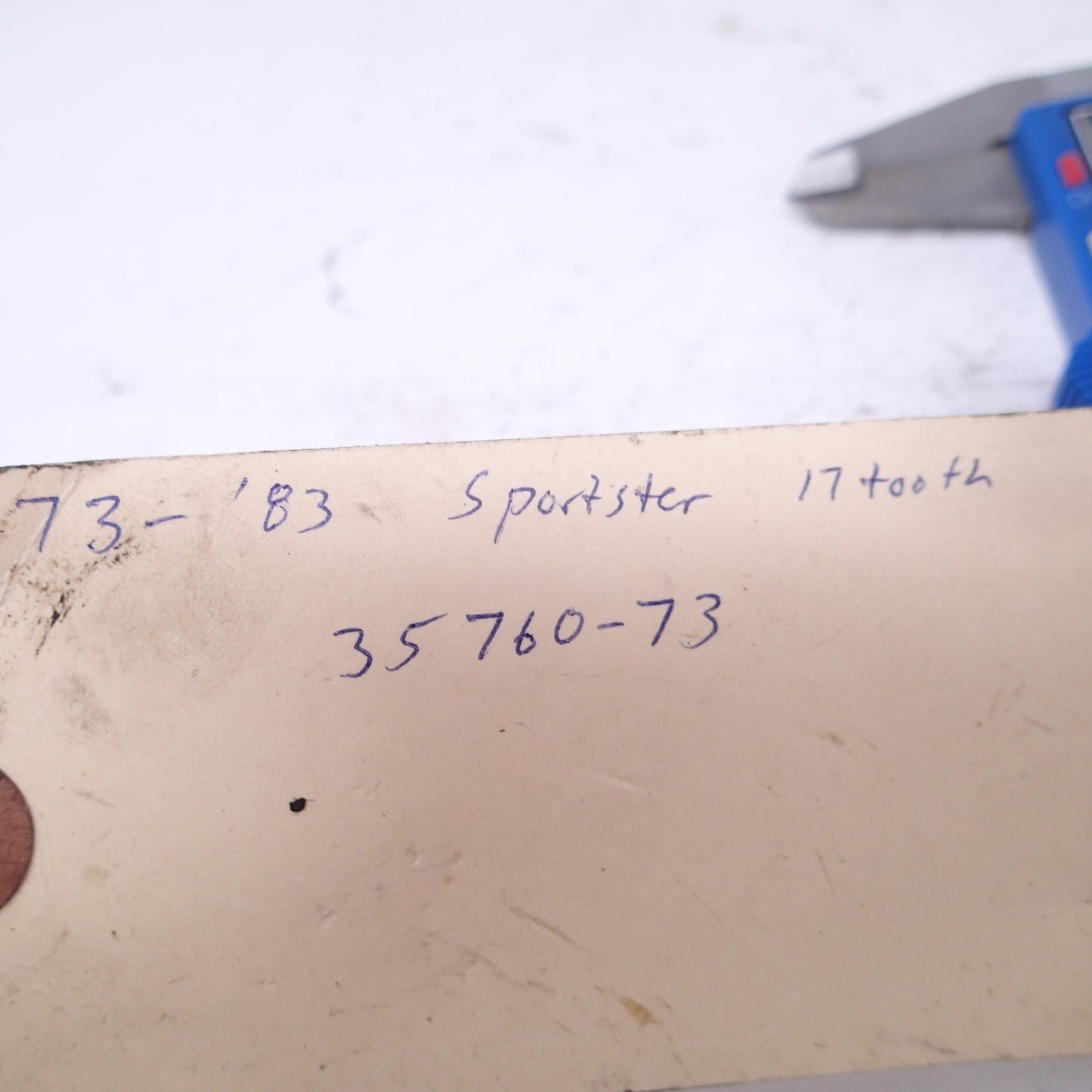 35760-73 COUNTERSHAFT LOW GEAR - 17 T. Harley Sportsters