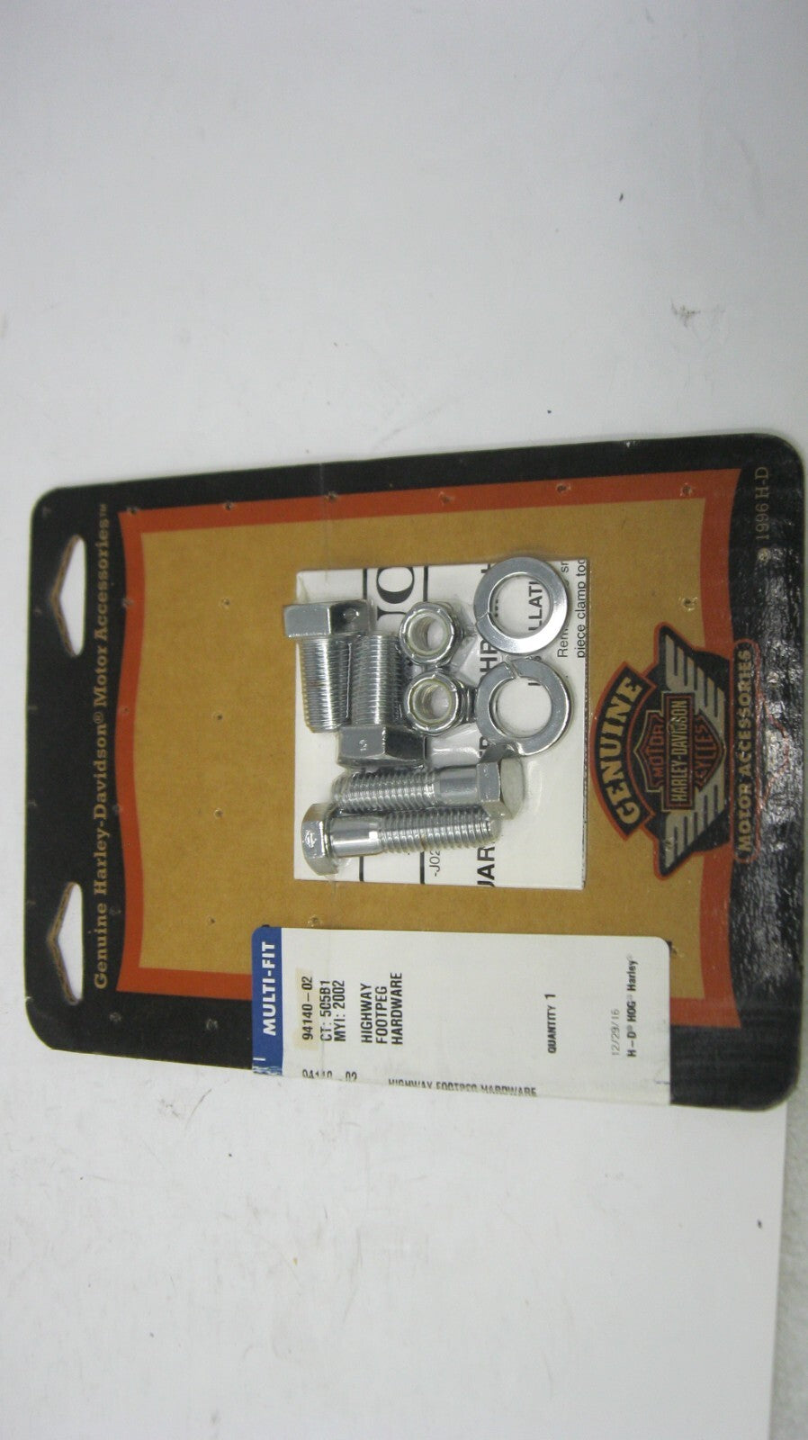 Harley Davidson Highway Footpeg Hardware - New - 94140-02