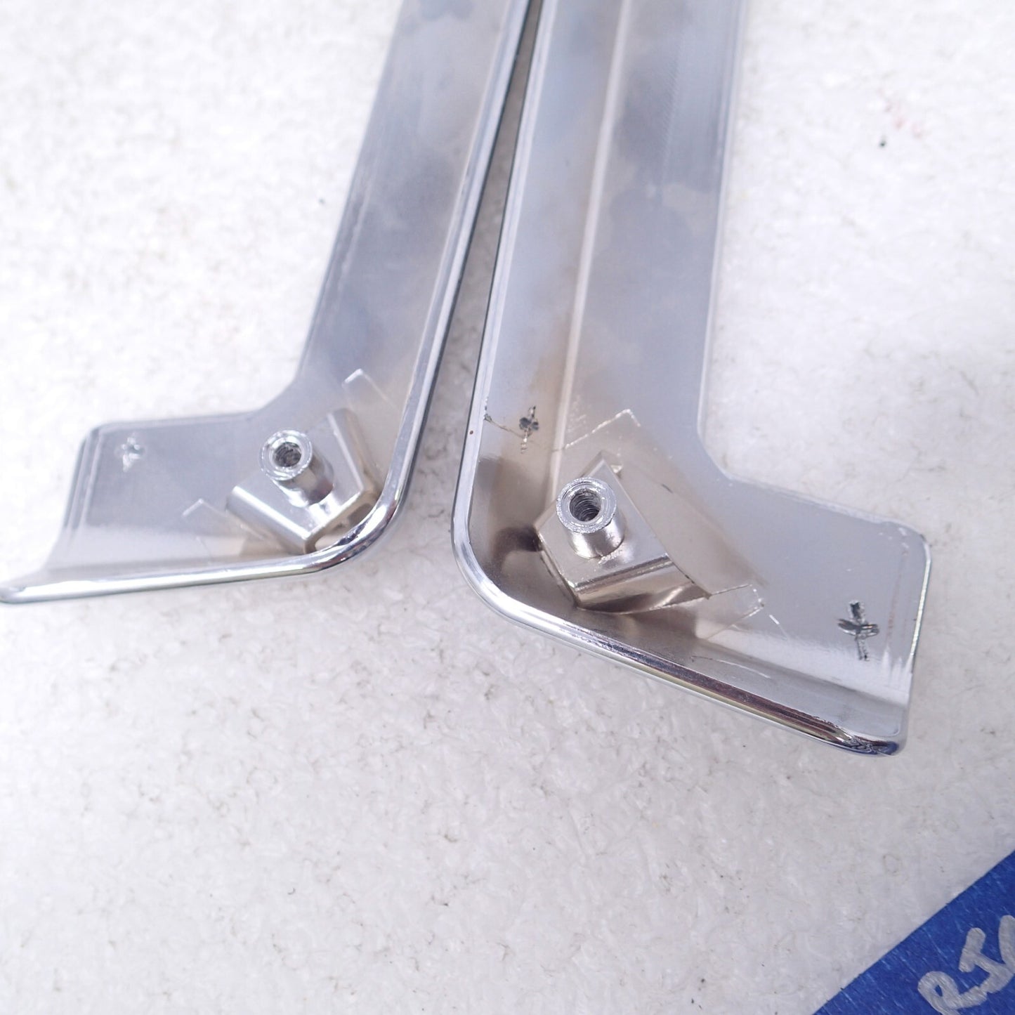 HARLEY 06-16 TOURING TOUR-PAK CHROME TRUNK BOX LOWER TRIM SET 53734-06 53735-06