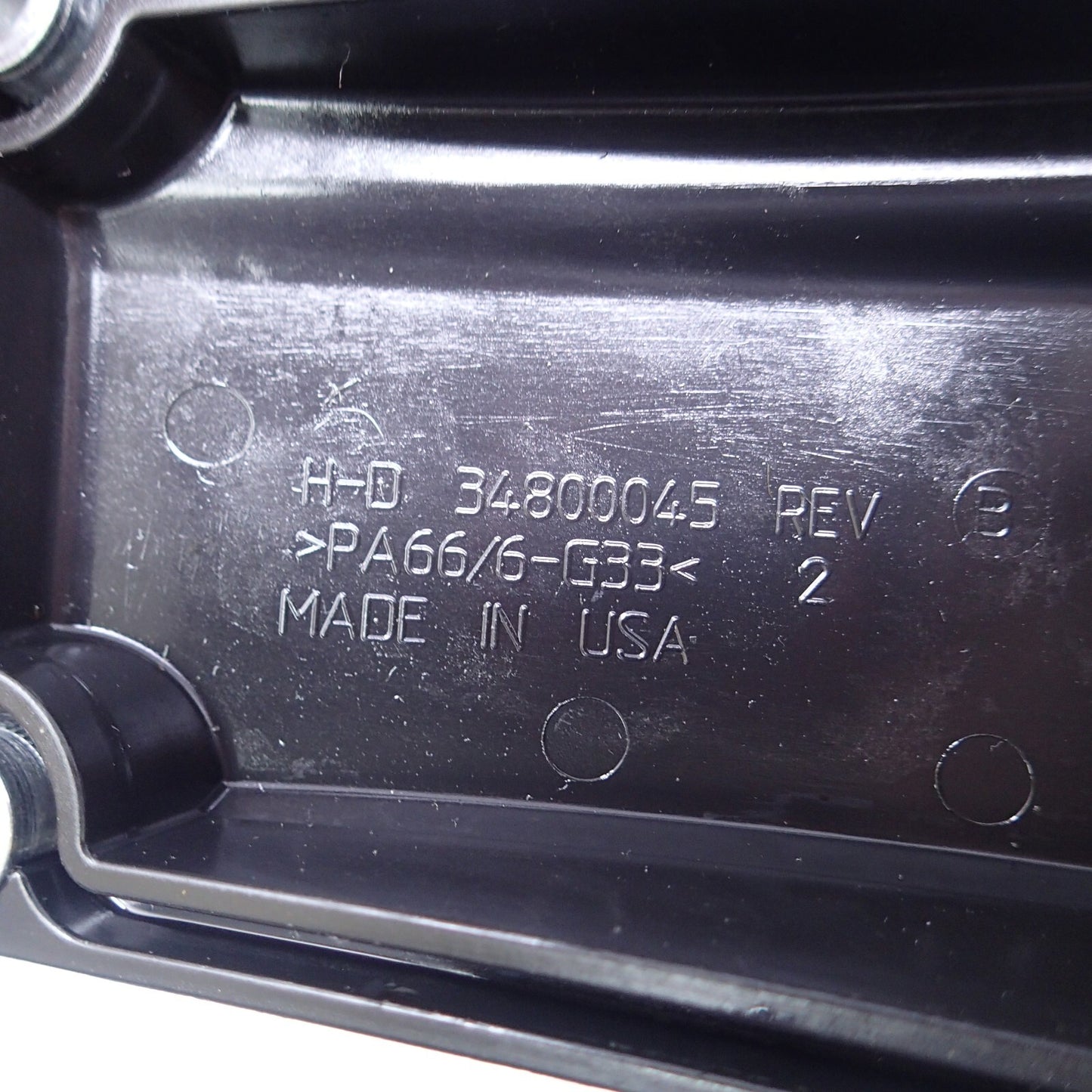 2017-2021 HARLEY-DAVIDSON ROAD GLIDE TRANSMISSION TOP COVER BLA 34800046 PLASTIC