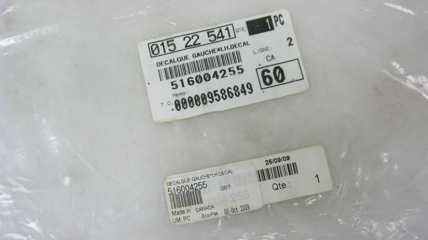 2010 Ski-Doo Backcountry Left Hand Lower Decal 516004255