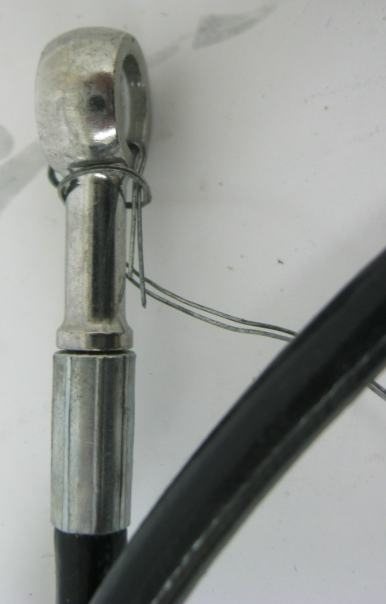 Appx. 51" (Excluding Fittings) Black Brake Line for Harley (Unknown Fitment)