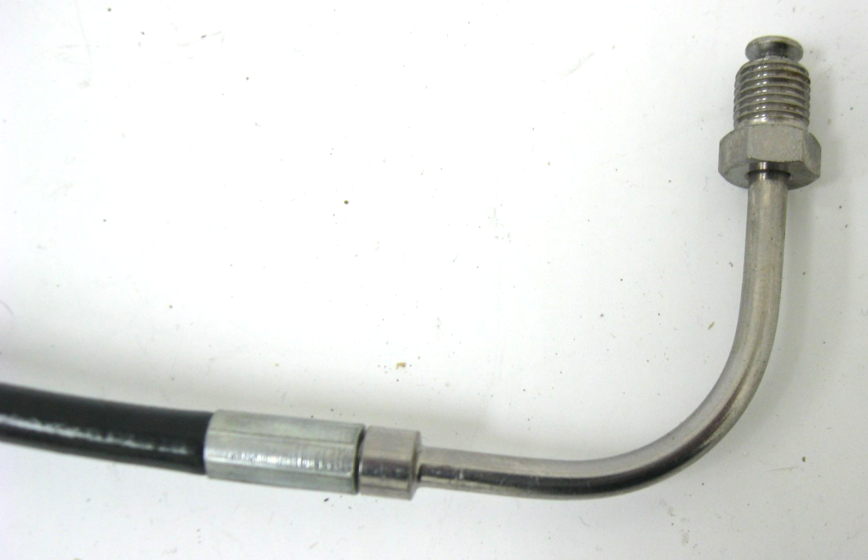 Appx. 19" (Bend to Bend) Black Brake Line for Harley (Unknown Fitment)