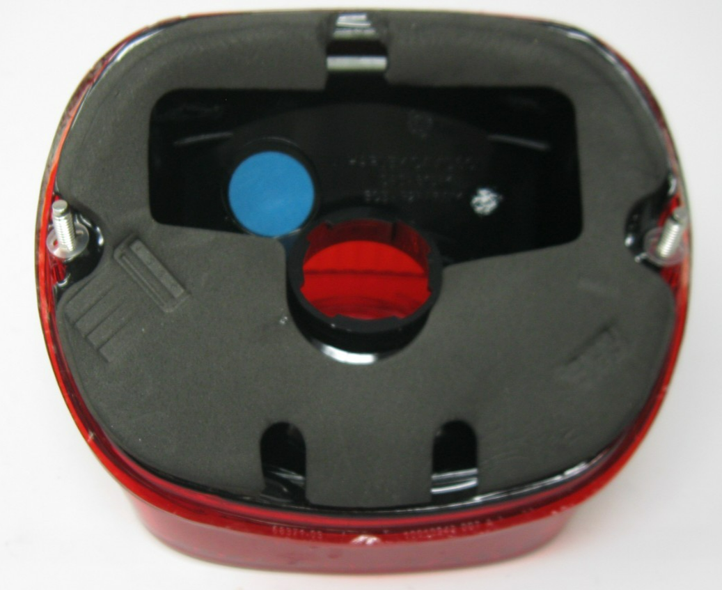 Harley-Davidson OEM Tail Light with Solid Red Lens (No Bulb or Socket) 68368-03