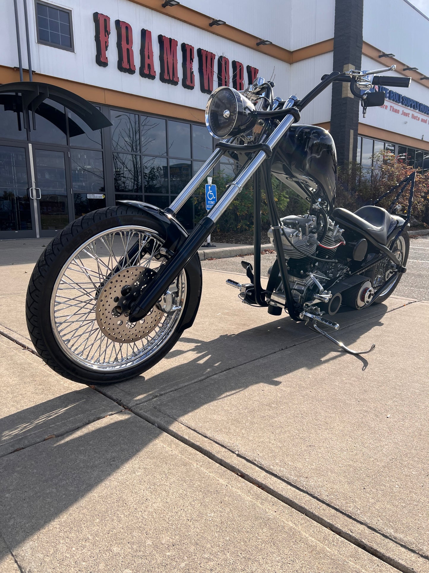 CUSTOM RIGID SHOVEL CHOPPER