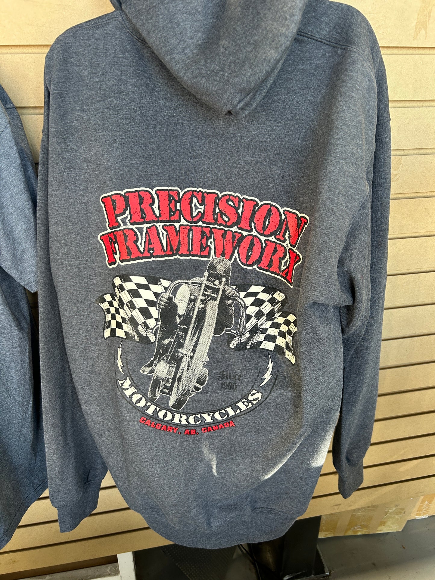 NEW BOARD TRACK RACER GREY HOODIE