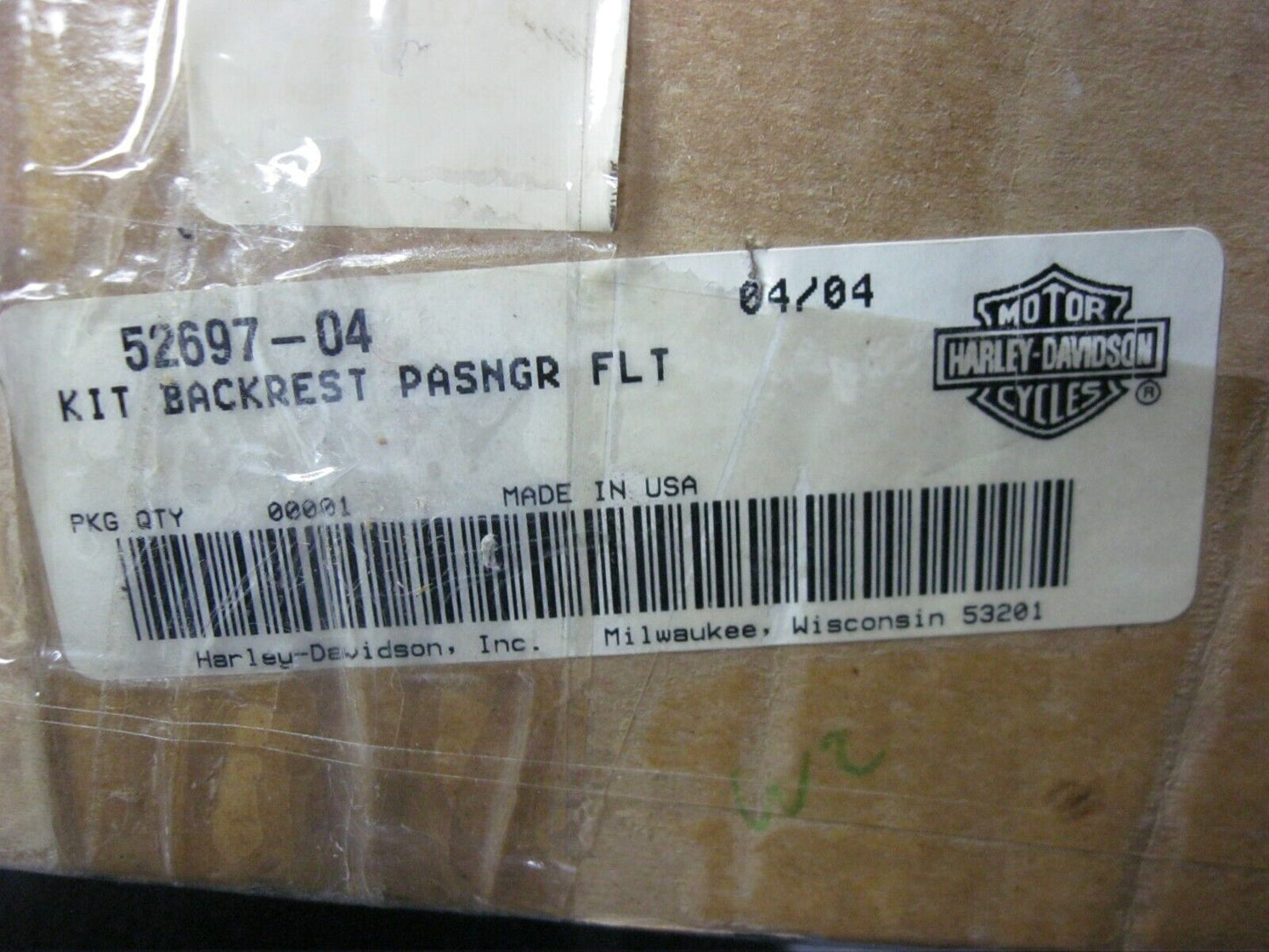 Harley-Davidson OEM FLHTSE Backrest Pad Kit 52697-04