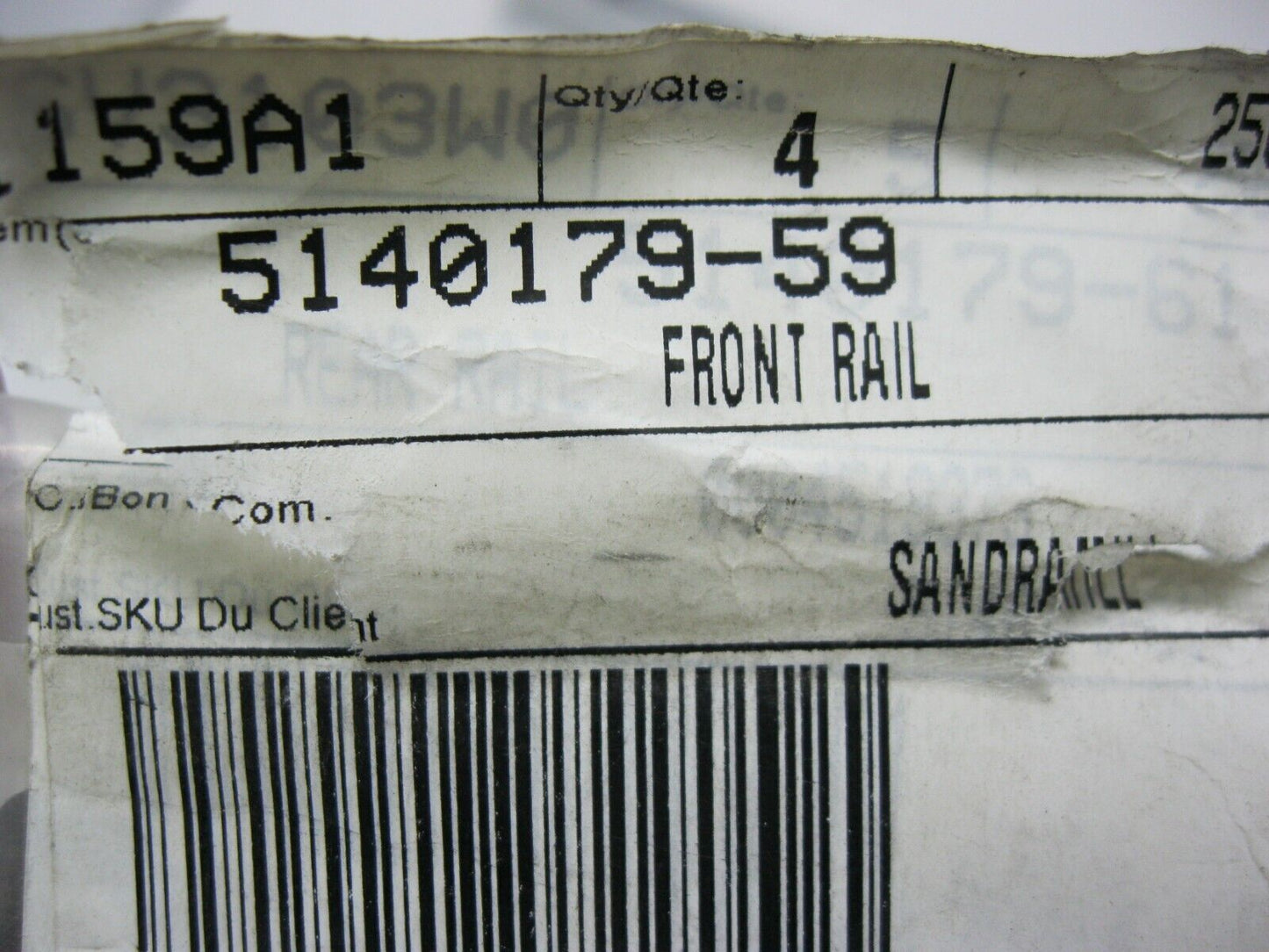 DeWALT OEM Front Rail 5140179-59