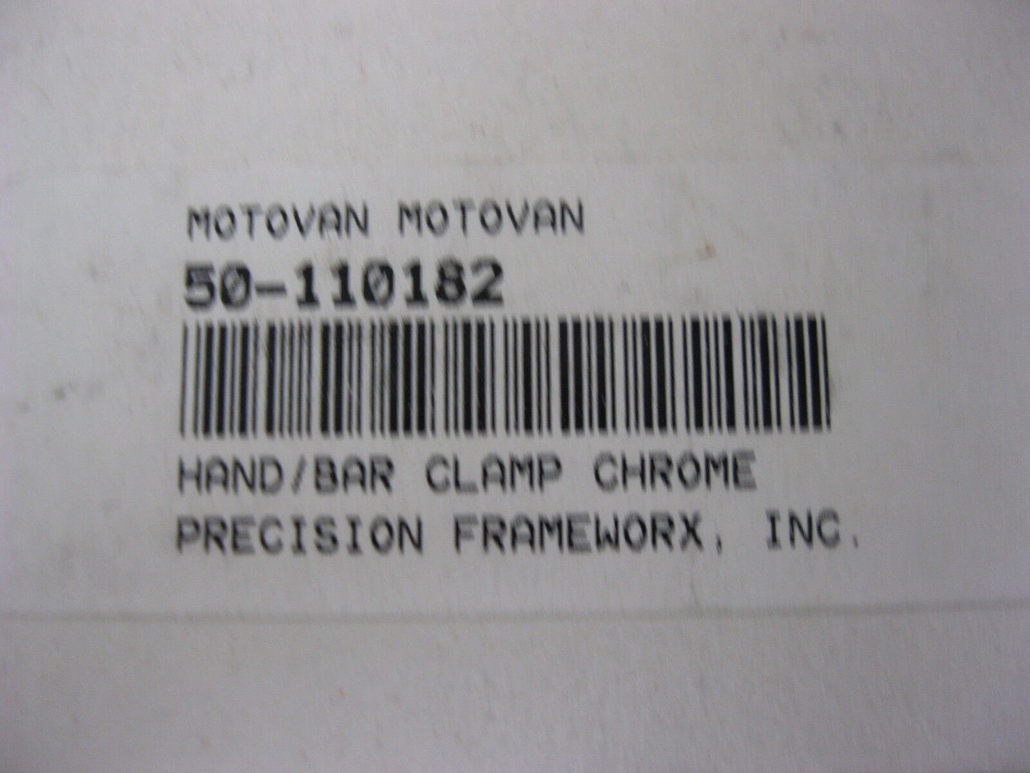 MOTOVAN 50-110182 CHROME HANDLE BAR CLAMP FOR CUSTOM HONDA SUZUKI YAMAHA