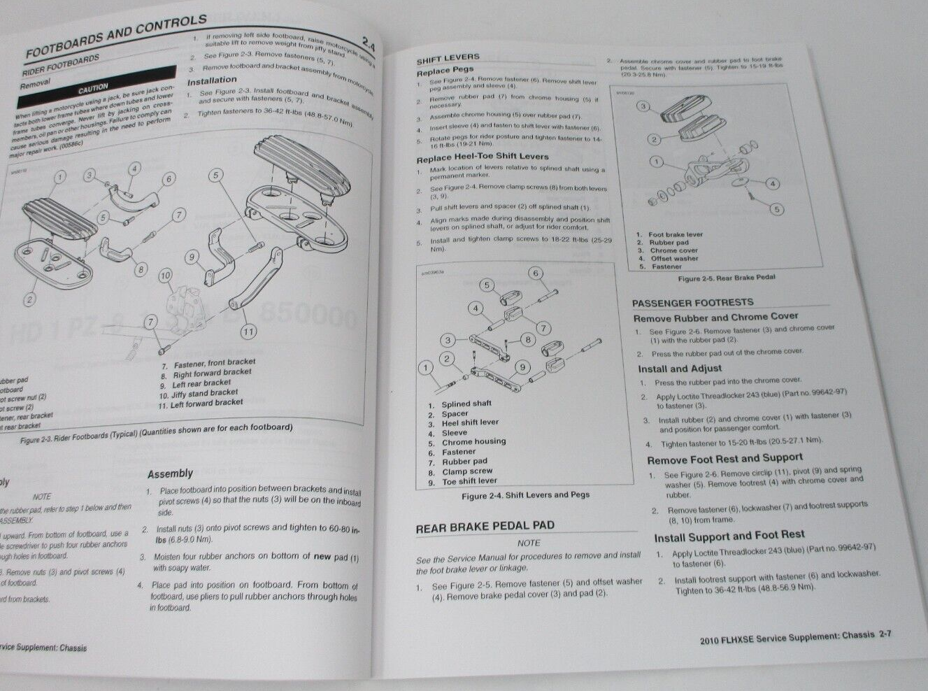 Harley-Davidson 2010 FLHXSE Model Service Manual Supplement 99600-10