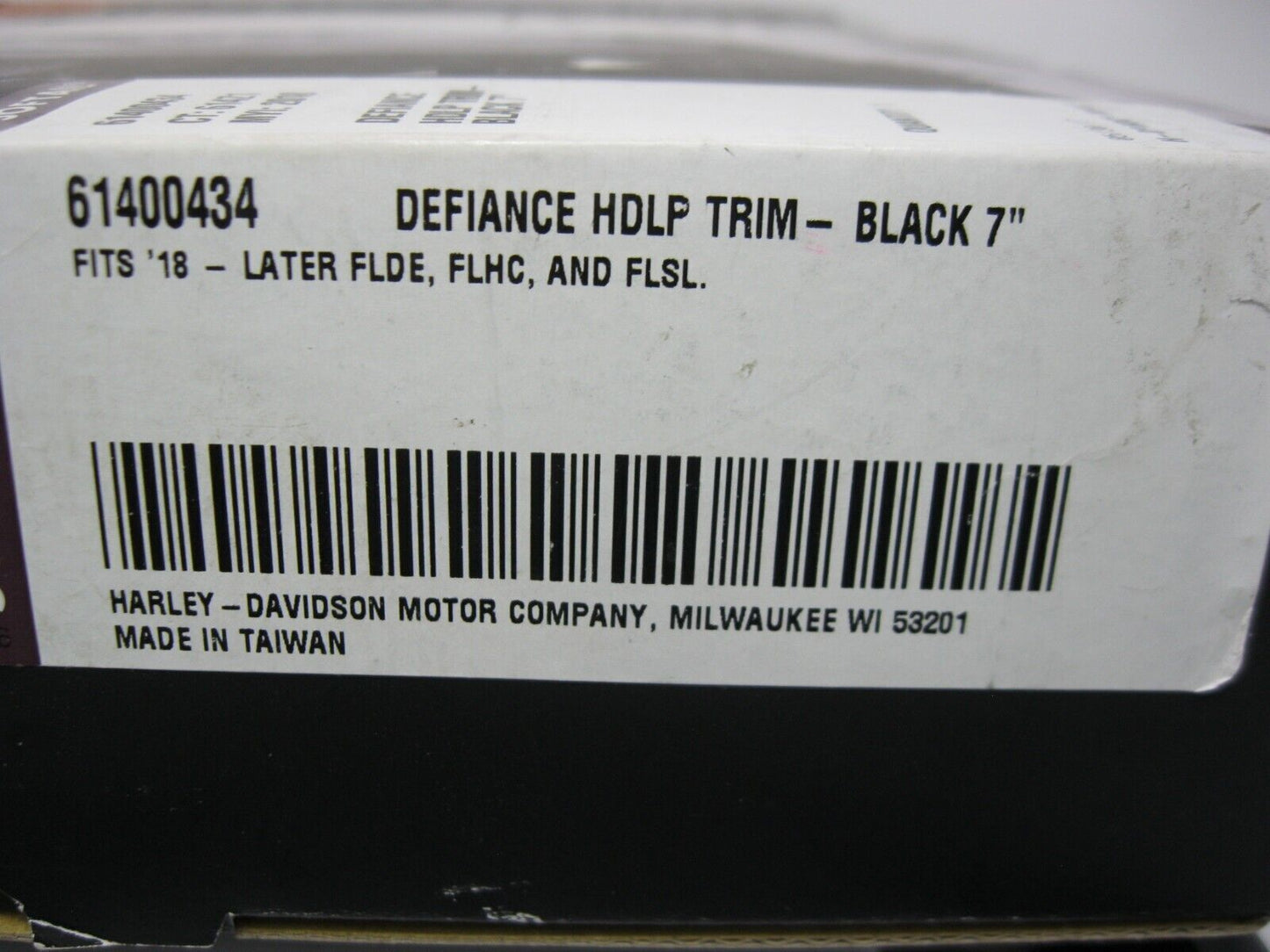 Harley Davidson OEM Defiance Collection 7" Headlight Trim Ring 61400434