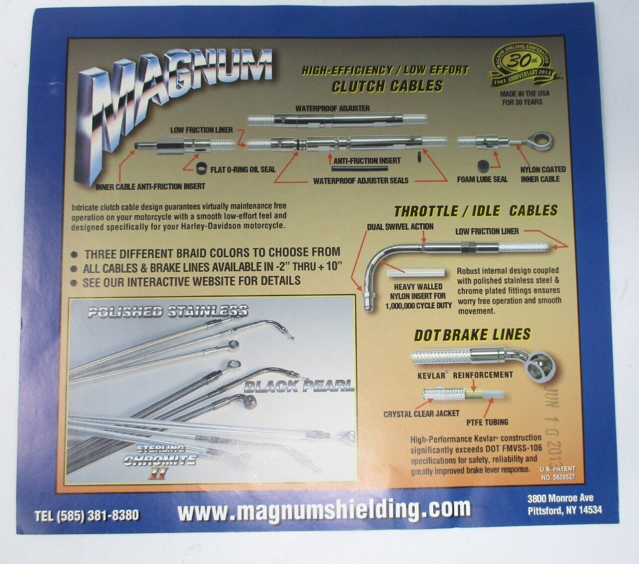 Magnum Lower Brake Line '08-'13 FXDF SCII D/SERIES 174220
