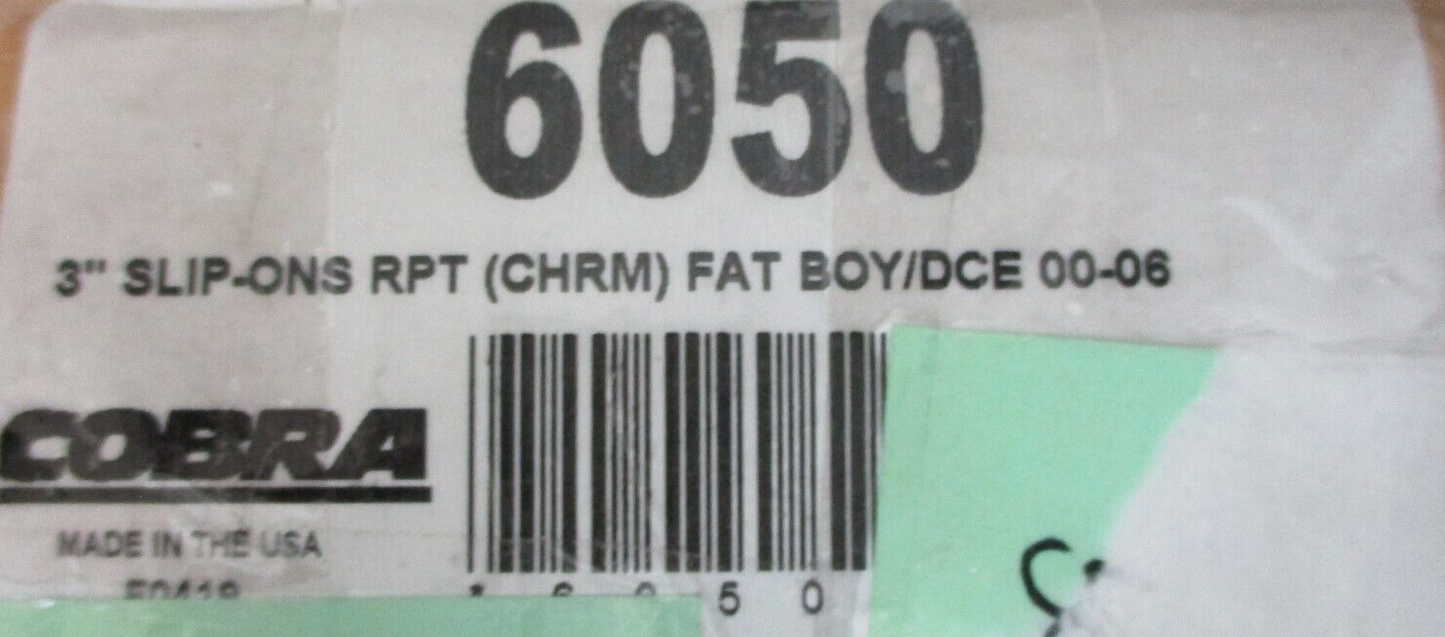 Cobra Front and Rear Chrome Muffler 1801-0709