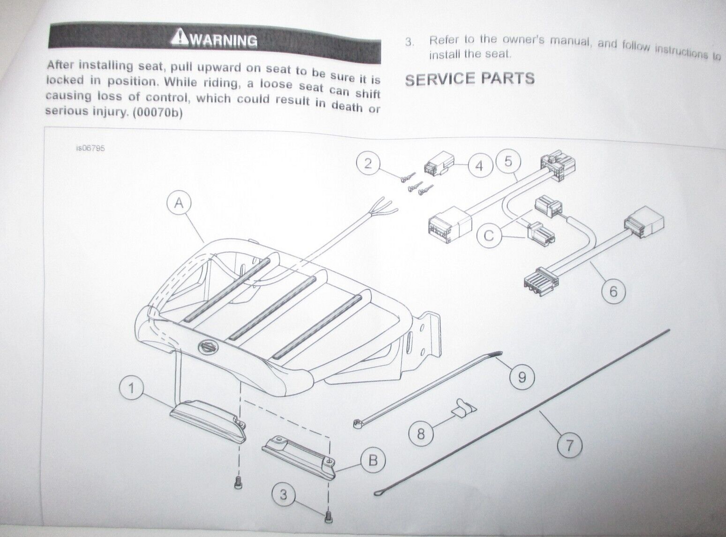 Harley-Davidson Airwing Rack Light 68000111