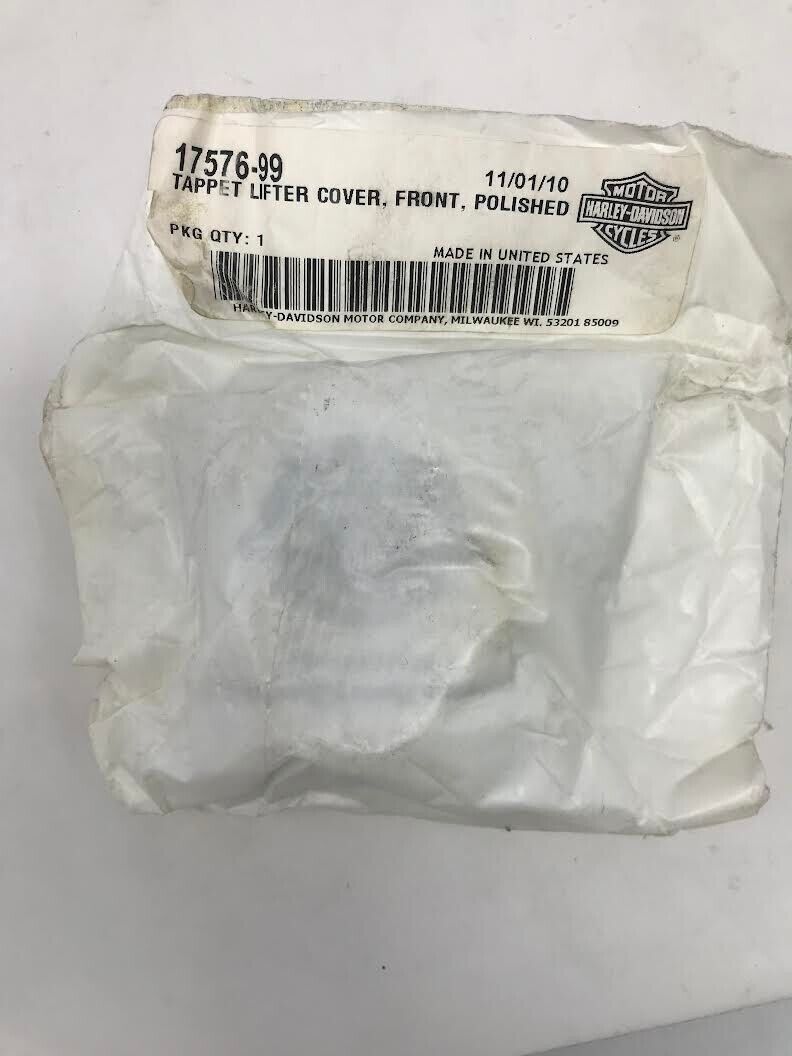 Harley-Davidson OEM Tappet Lifter Cover, Front, Polished 17576-99