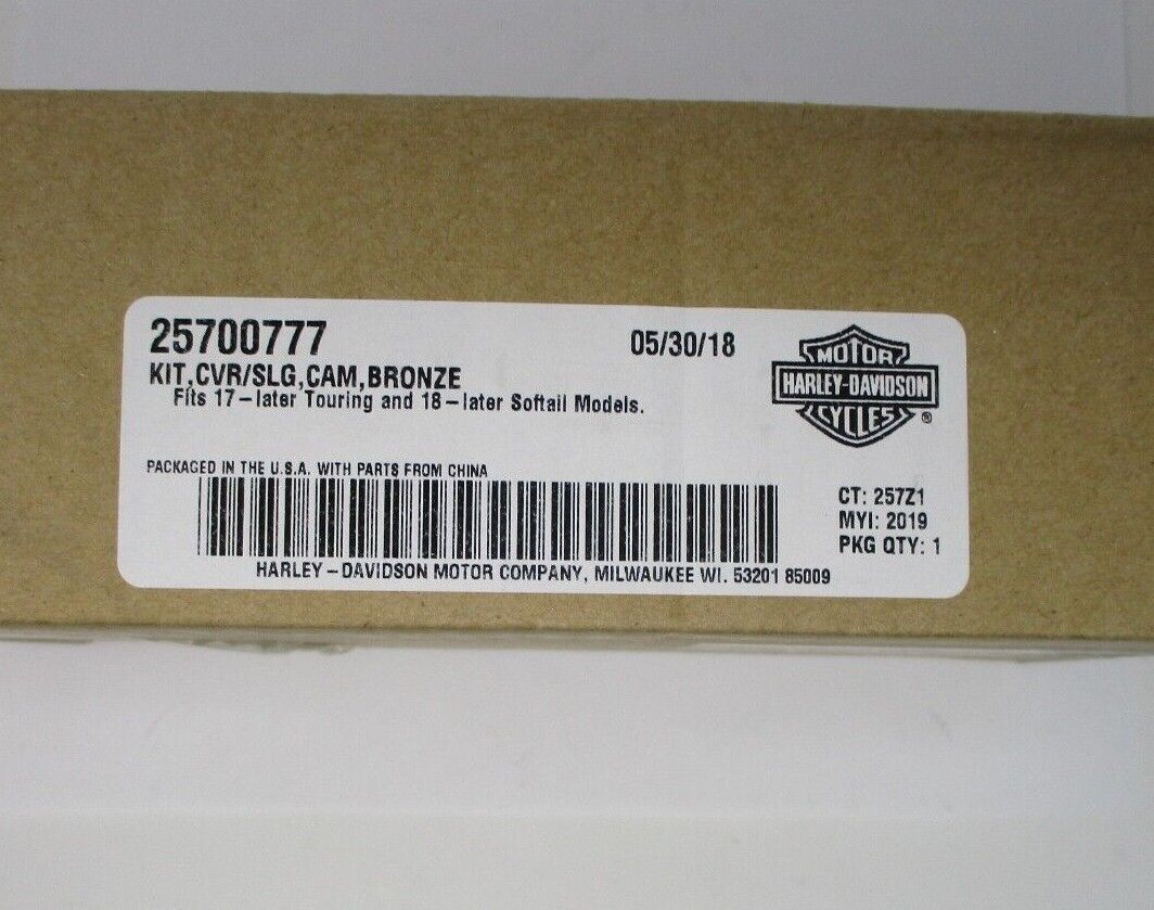 Harley Davidson OEM Dominion Cam Cover, Bronze fits '17 - Later Touring 25700777