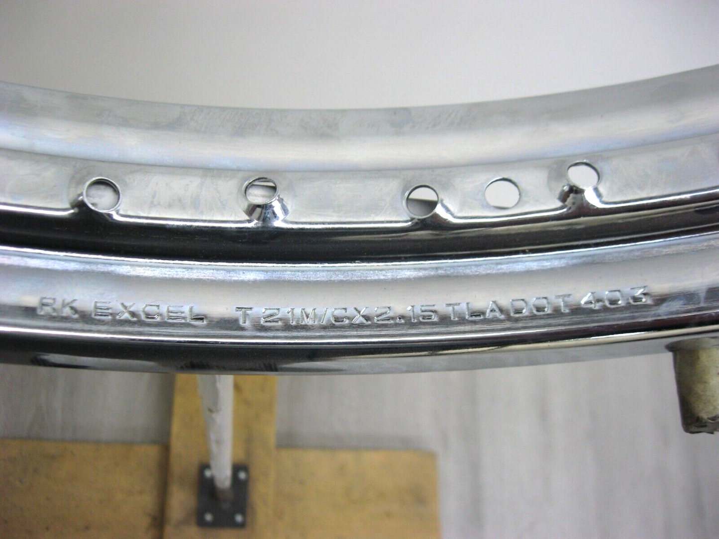 RK Excel 21 Inch by 2.15" 40 Spoke Chrome Rim Steel T21M/Cx2.15TLA