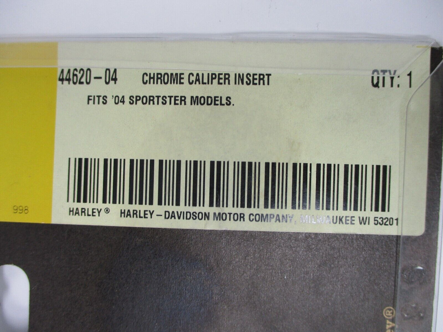 Harley Davidson OEM Chrome Caliper Insert 44620-04