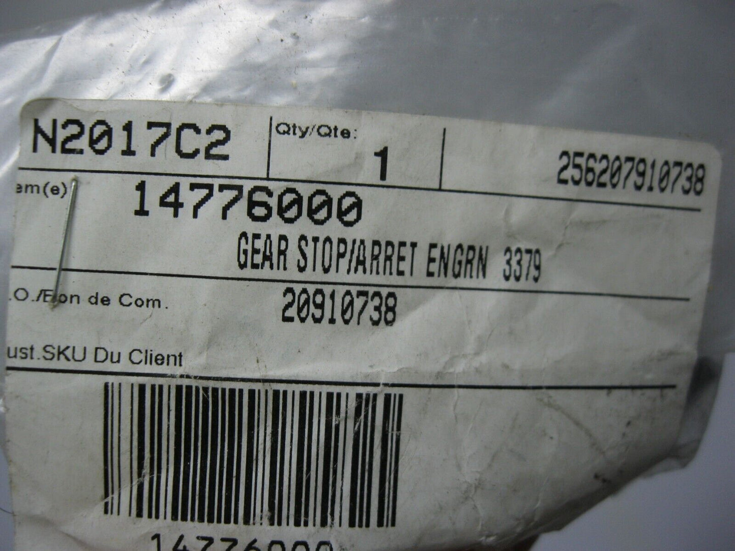 DeWALT OEM Gear Stop 14776000