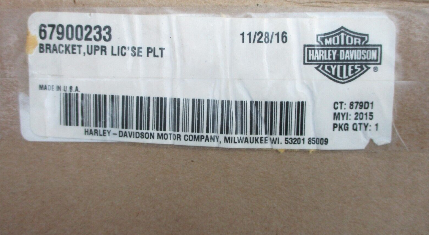 Harley-Davidson Upper License Plate Bracket 67900233