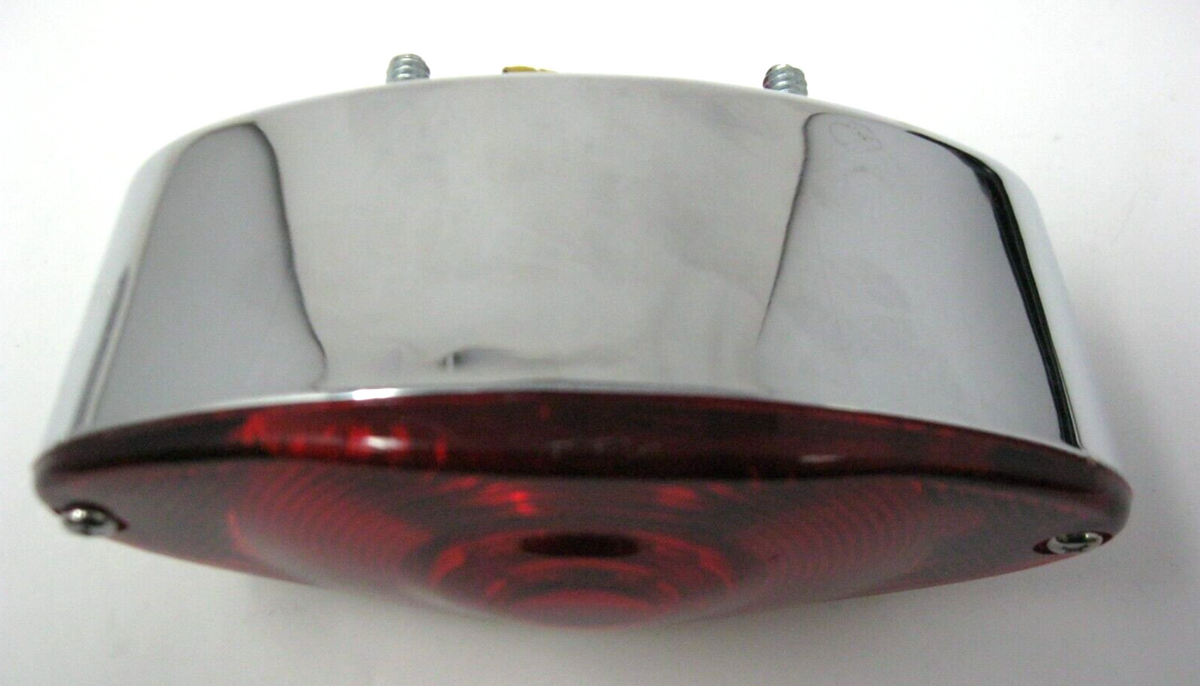 Drag Specialties Cat's Eye Tail Light with Clear License Plate Insert DS-270001