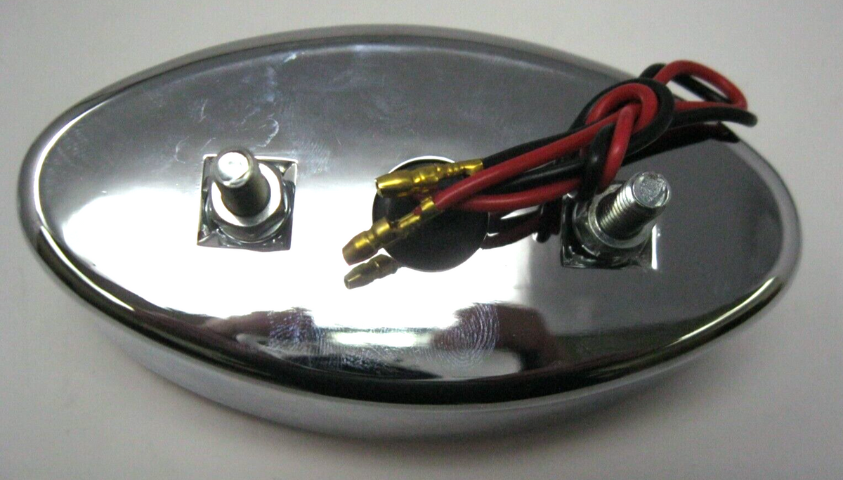 Drag Specialties Cat's Eye Tail Light with Clear License Plate Insert DS-270001