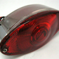 Drag Specialties Cat's Eye Tail Light with Clear License Plate Insert DS-270001