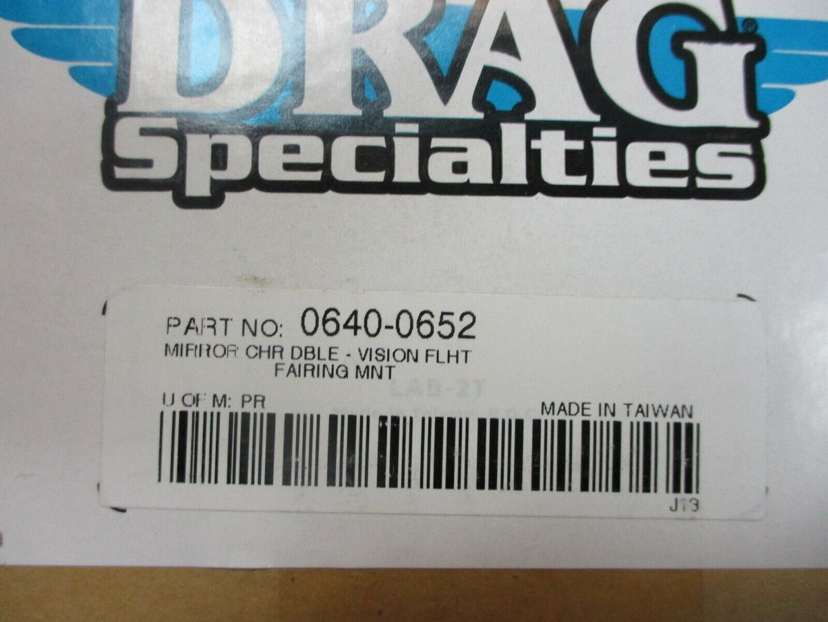 FLHT Chrome Vision Mirrors Drag Specialties 0640-0652