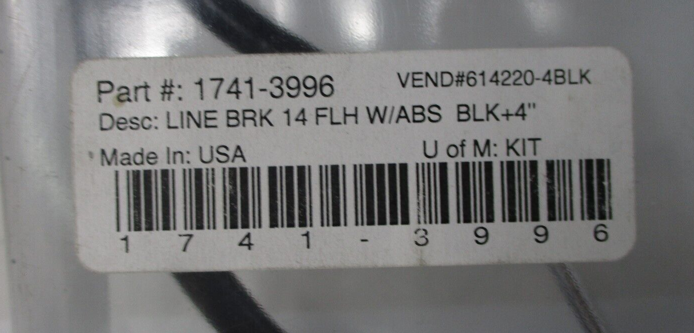 DRAG SPECIALTIES	 LINE BRK 14-19 FLHT W/ABS B+4 OEM 614220-4BLK