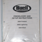 Buell Predelivery and Setup Instructions 2004