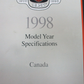 Harley-Davidson 1998 Specification Manual