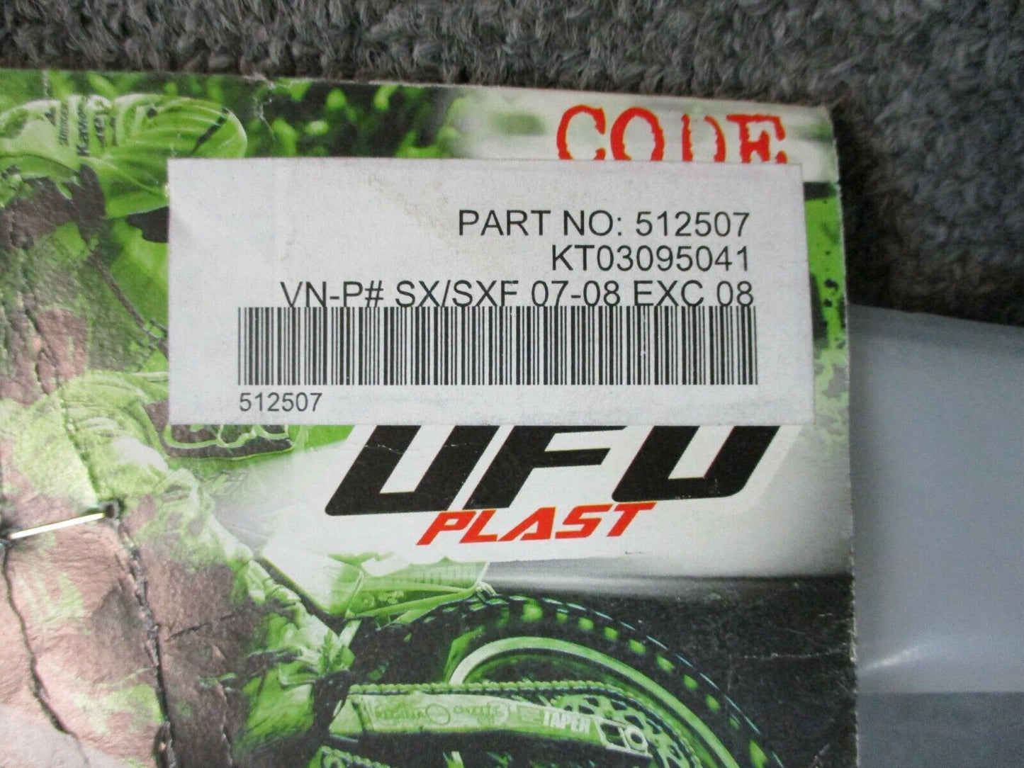 KTM White Radiator Scoops SX/SXF 07-08 By UFOPLAST 512507