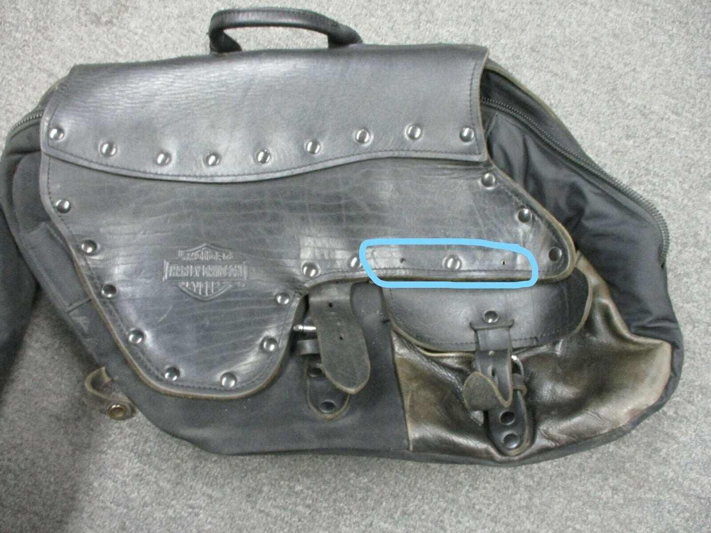Harley Davidson OEM FXDS/FXDX Dyna Convertible Saddle Bags 90818-96 1997-2000