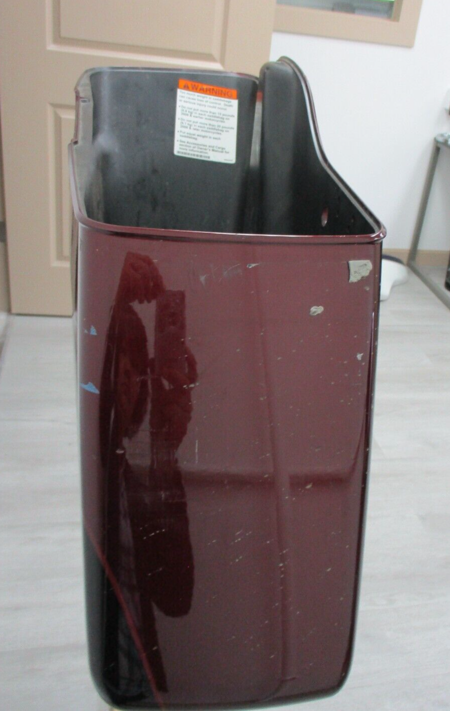Harley Davidson OEM Left Saddlebag Black\Burgundy 2014-Later