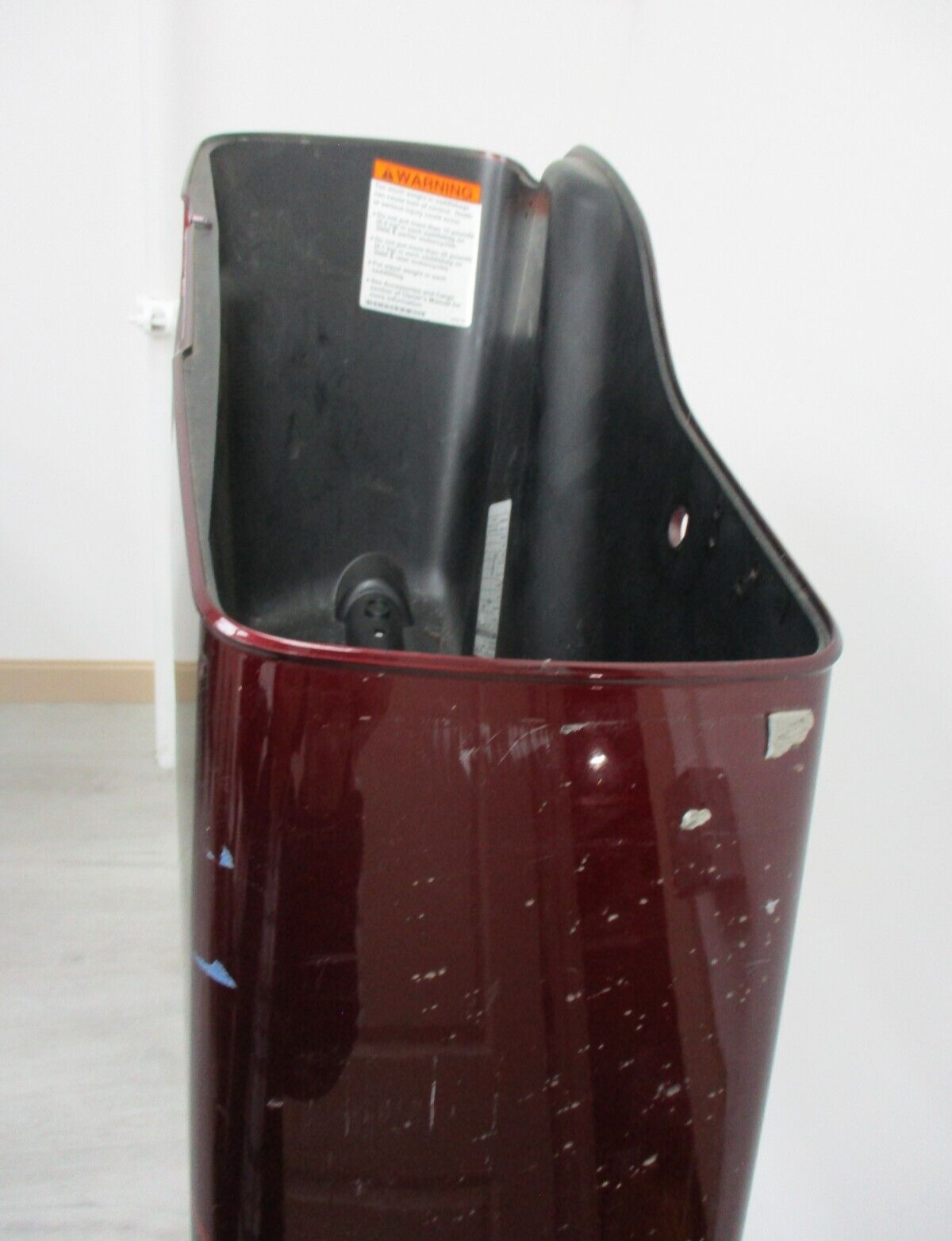 Harley Davidson OEM Left Saddlebag Black\Burgundy 2014-Later